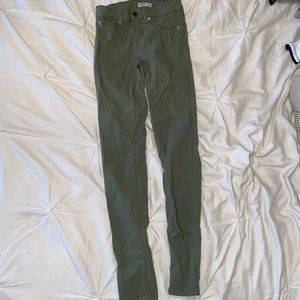 YMI juniors size 1 army green jeggings